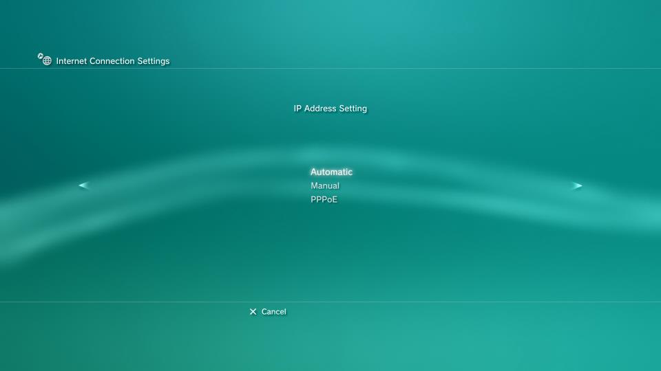 ps3 IP settings