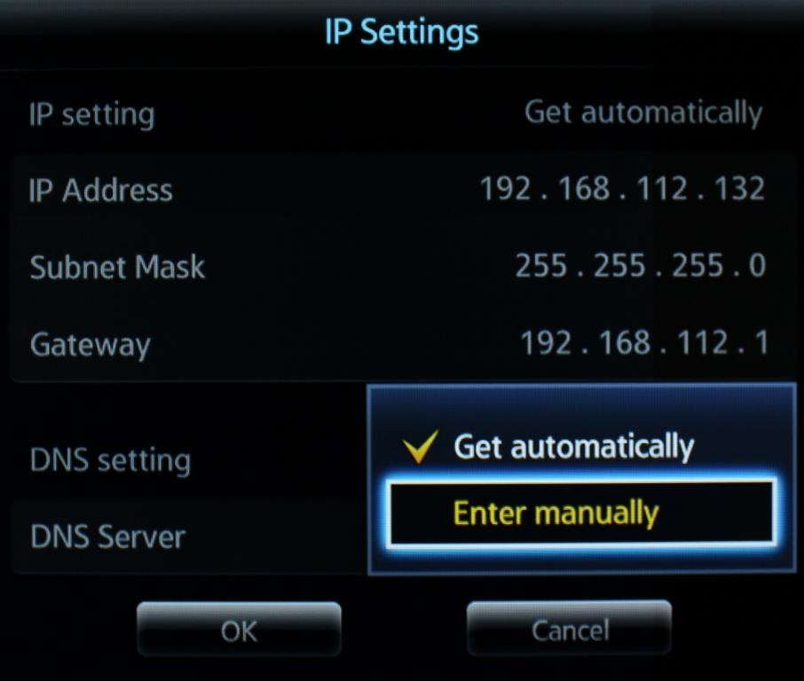 samsung smart manual dns