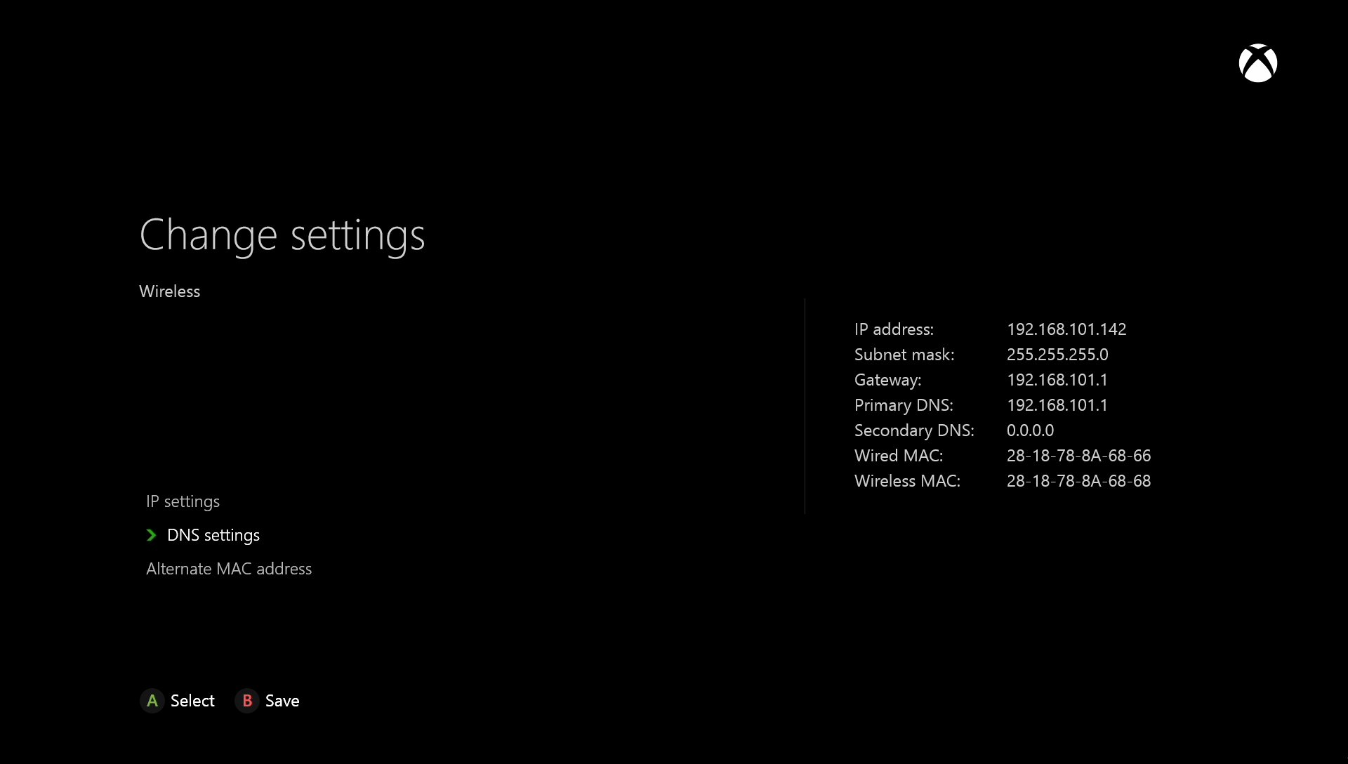 Microsoft Xbox One Change DNS Settings