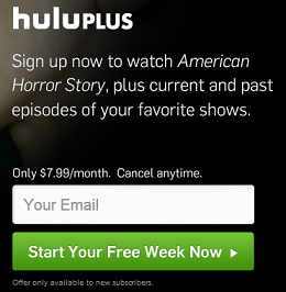 Hulu enter email address