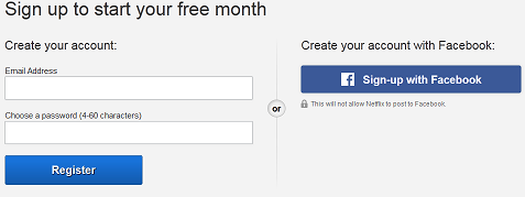 netflix registration