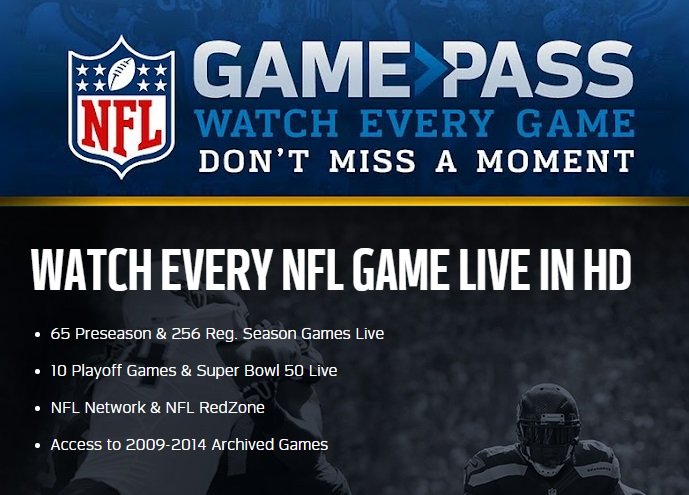 nfl game pass india price