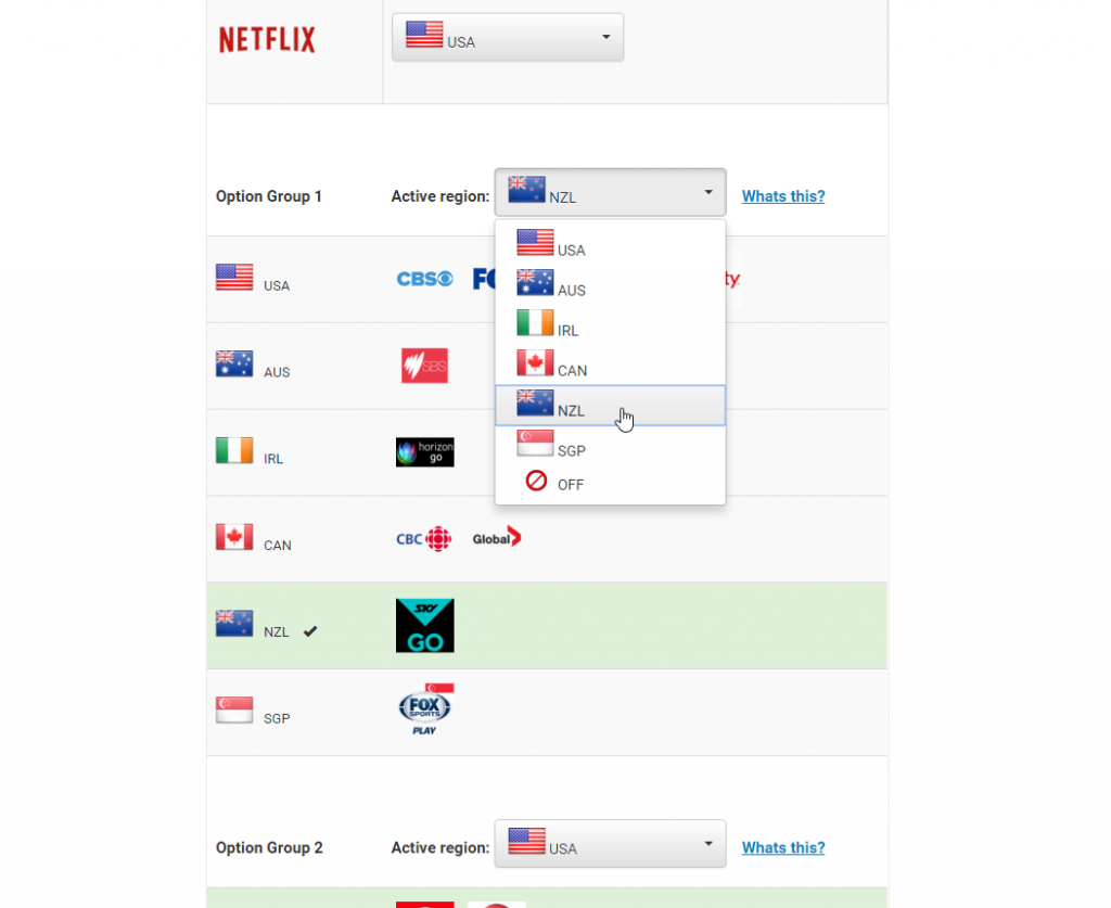 Region-selector-group