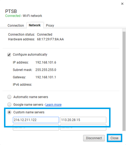 chromebook-custom-dns